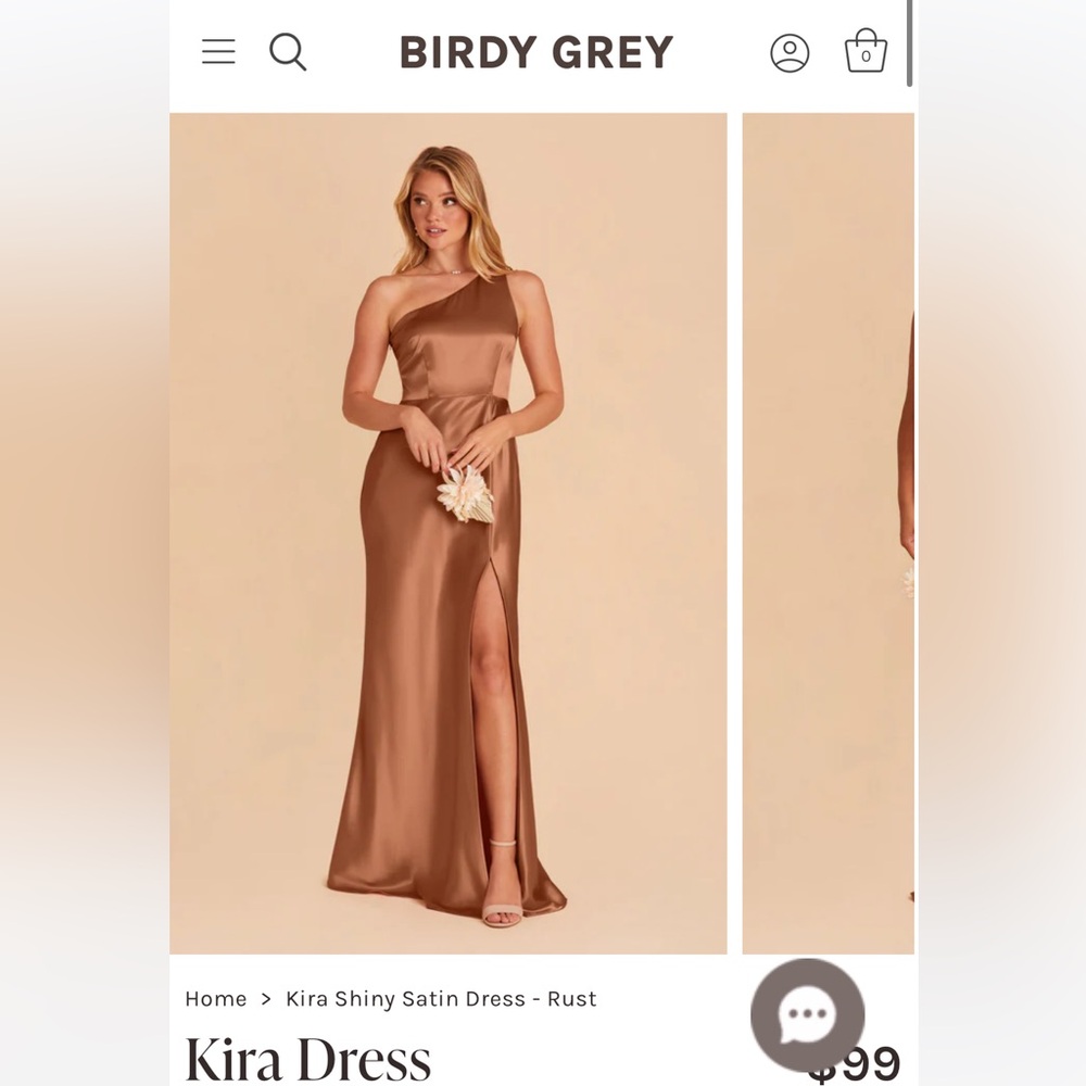 Birdy Grey KIRA Dress in Satin Rust